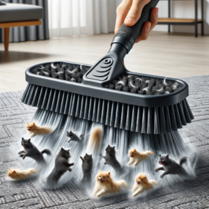 rubber broom dog hair